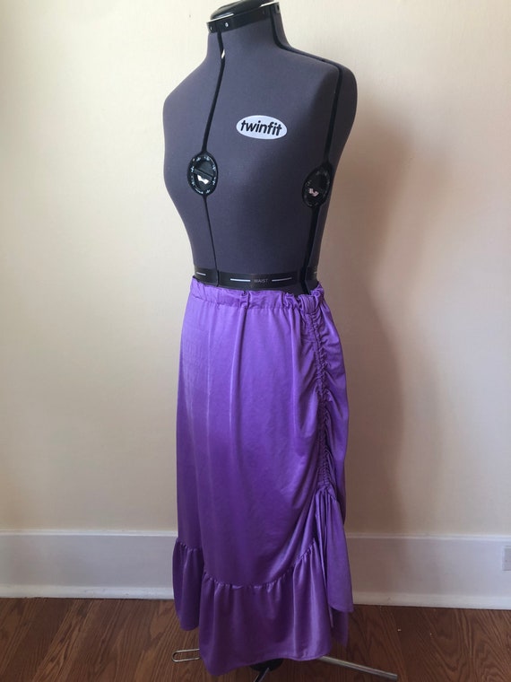 Vintage Purple Glanz Disco Skirt || Medium || 197… - image 2