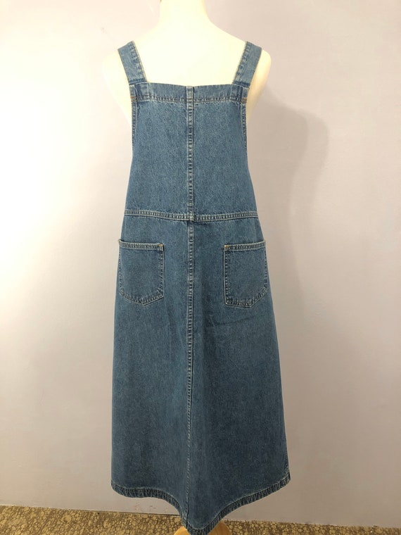 1980's Denim Overalls Dress  || Vintage Denim || … - image 8