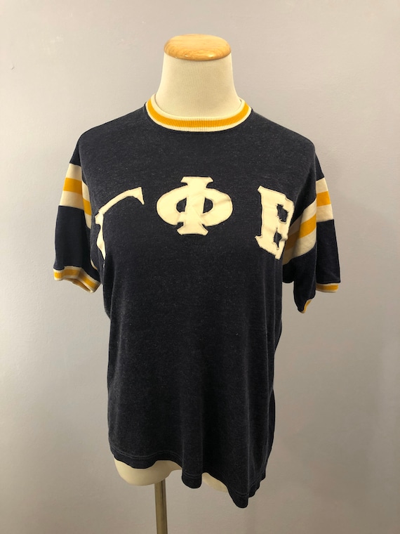 Rare 1950's Sorority Ringer T-Shirt by Russell Sou