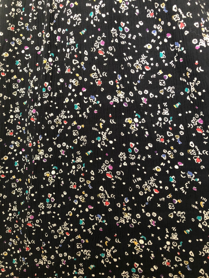 CHEZ by Tandy 80s Plus Size Floral Dress Grunge 1X