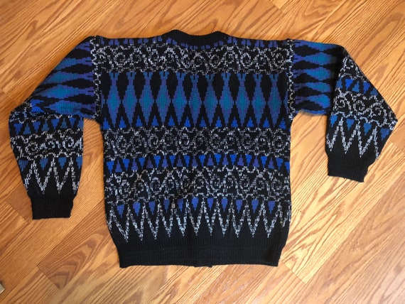 Crazy Cardigan by IMPACT! || 1980s || Spacedye ||… - image 3