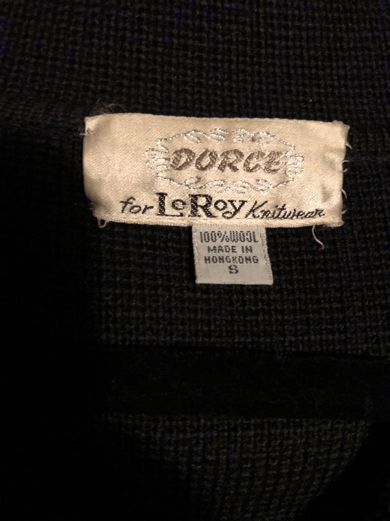 1960's Dorce for LeRoy Knitwear Cardigan with Hop… - image 3