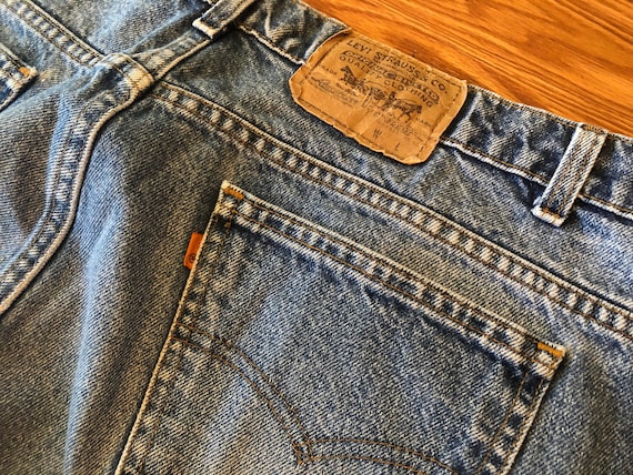 Honestly Worn 80s Levis 505 Orange Tab Jeans with… - image 4