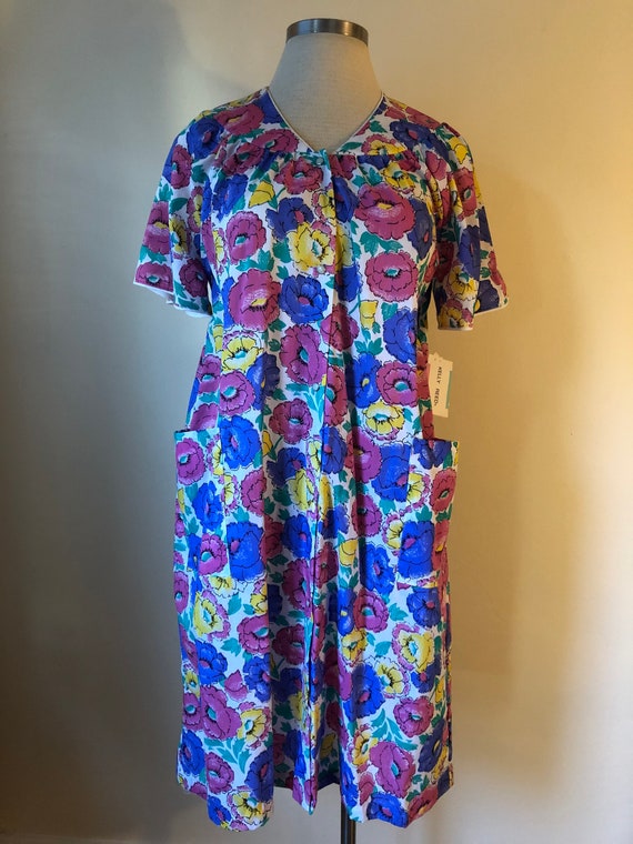 Vintage Spring Floral House Dress || Size 16/18 ||