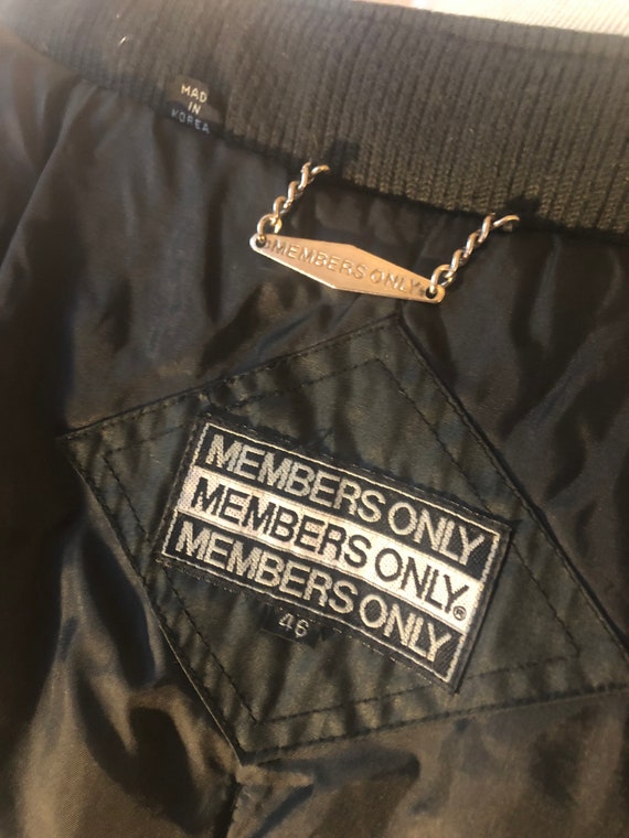 Vintage Insulated Black Members Only || XL / 46 |… - image 3