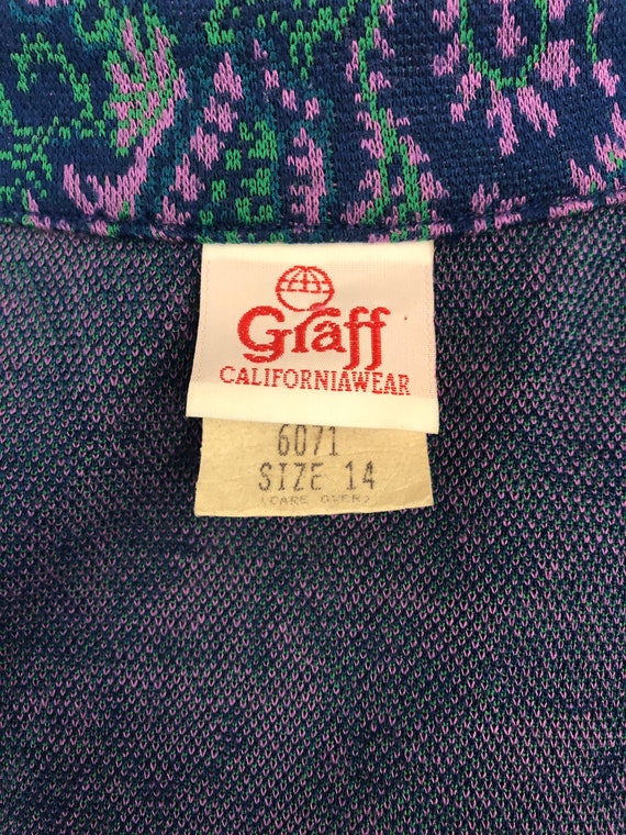 Graff Californiawear Knit Blazer  ||  Size 14  ||… - image 10
