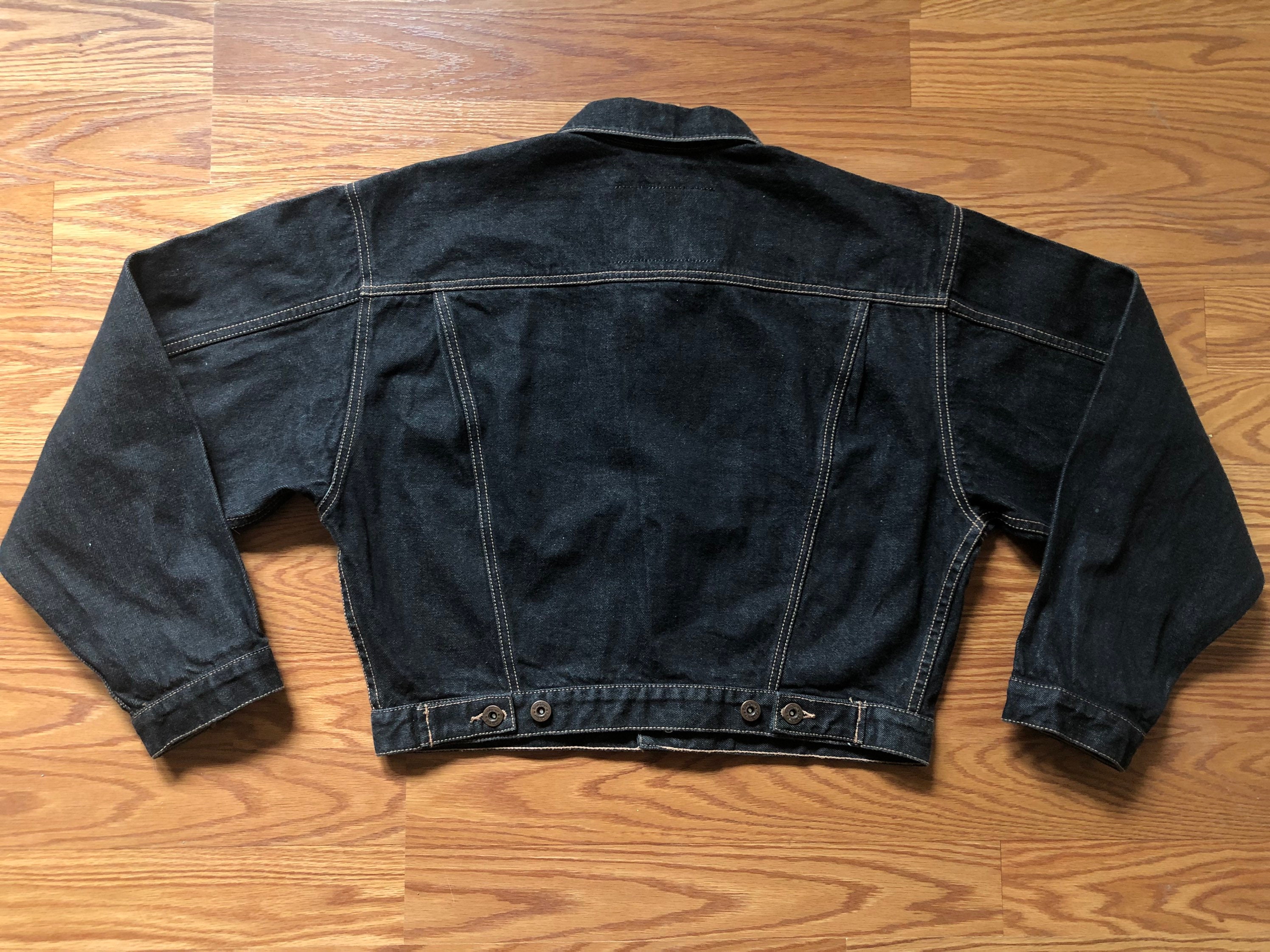 1980s Black Denim Type-1 Jacket by Bon Jour || Medium