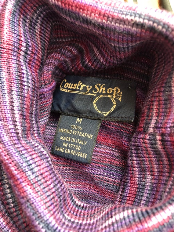 Soft Merino Wool Turtleneck || Medium || 1990s - image 4