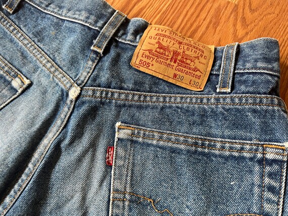 1980's Levi's 505 Daisy Duke Shorts || w30 || Vin… - image 6