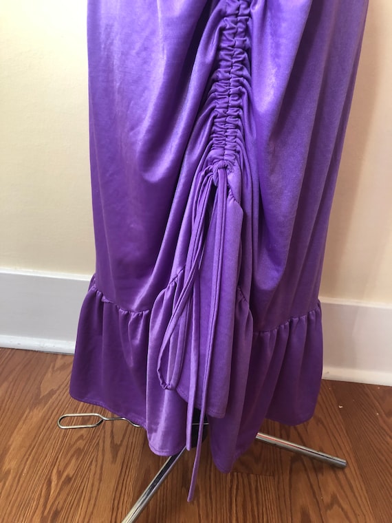 Vintage Purple Glanz Disco Skirt || Medium || 197… - image 3