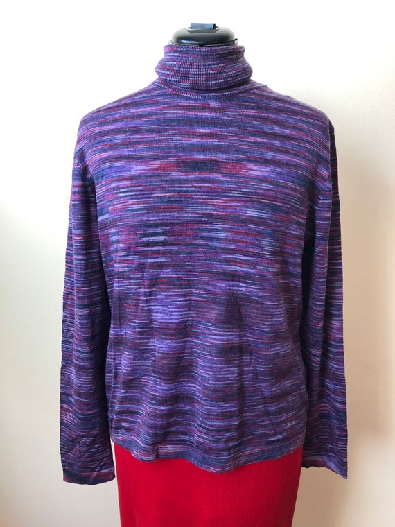 Soft Merino Wool Turtleneck || Medium || 1990s - image 7