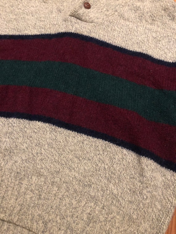 Vintage Eddie Bauer Shawl Knit Sweater || XL || 1… - image 5