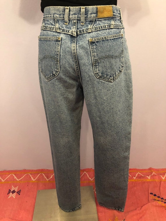 1980's Lee Mom Jeans Light Wash - image 2