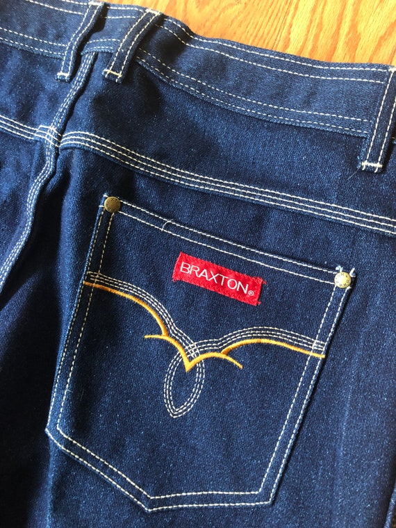 Riveted Dark Wash Braxton 80s Stretch Jeans || W3… - image 7