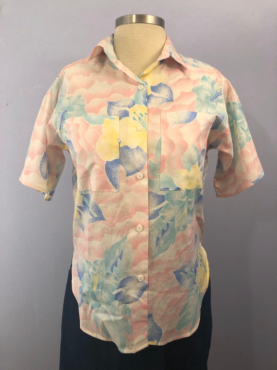 Vintage Tropical Shirt  ||  Large  ||  1980s  ||  