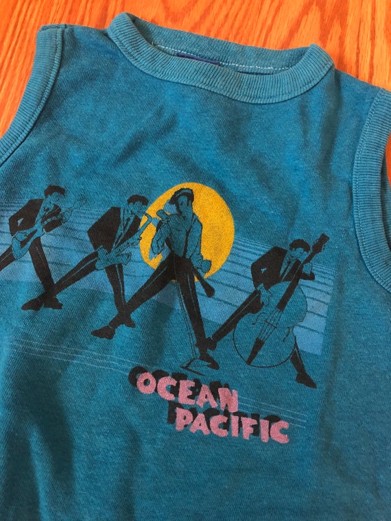 Vintage Rock Band Print Sweatshirt Vest by OP || … - image 1