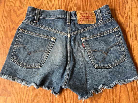 1980's Levi's 505 Daisy Duke Shorts || w30 || Vin… - image 4