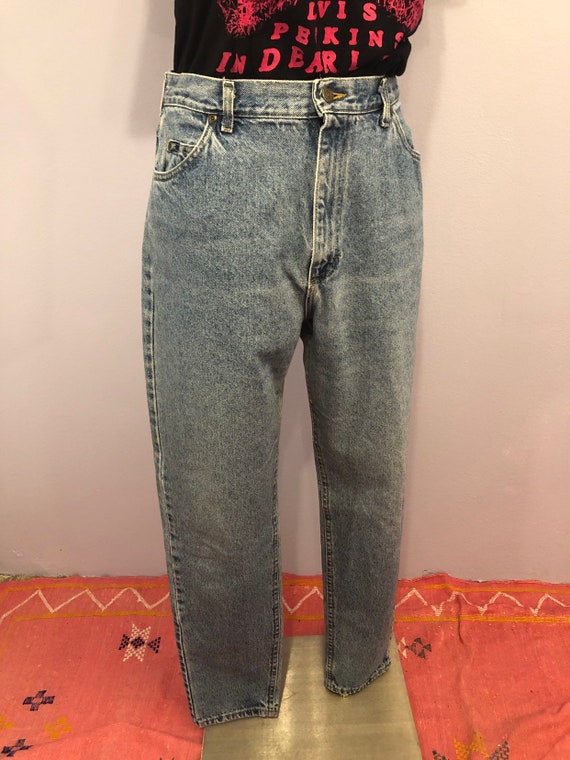 1980's Lee Mom Jeans Light Wash - image 3