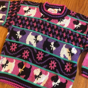 Cutest Scottie Dog Sweater by Pepperoni || XXS || 1980s Vintage || Terrier || Dog Lover || Dog Mom || Scottie Dog