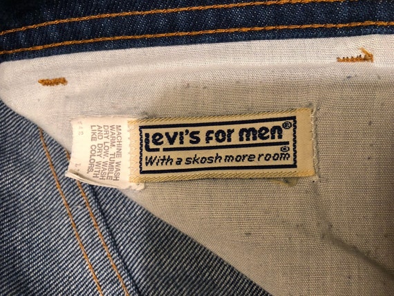 Circa 1970's "Levi's for Men" Denim - High Waist … - image 3