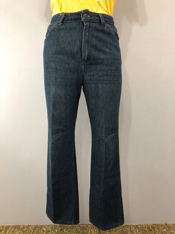 Vintage 70's Wide Leg Denim - Sears “Jeans That F… - image 2