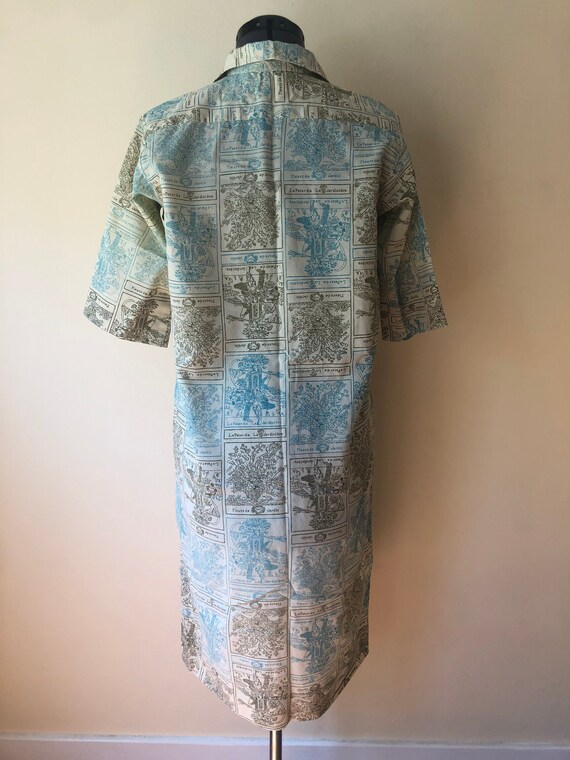 1960's Botanical Shirt Dress by Lady Bayard || Sm… - image 7