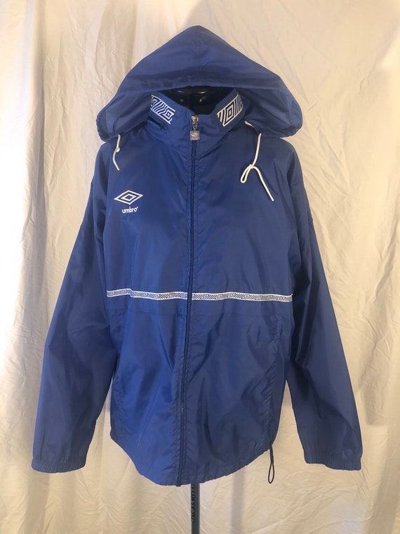 Vintage Umbro Soccer Hooded Training Jacket Medium 1980s Football  