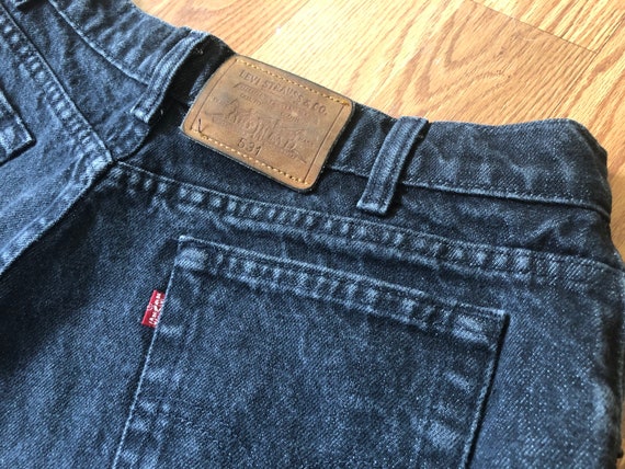 1980s Black Levi's 531s || Made in Canada || 34 x… - image 1