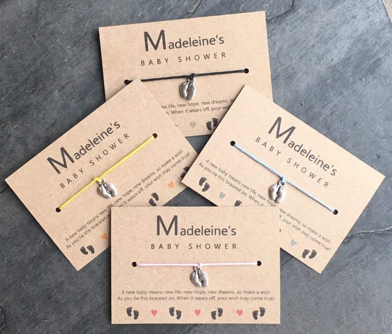 baby shower bracelet favours