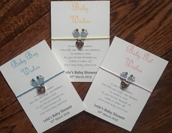 baby shower bracelet favours