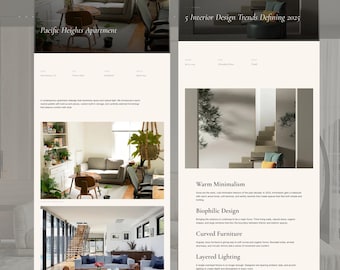 Interior Design Website Template with CMS – Hosting & Domain Included – Nestforma Interior
