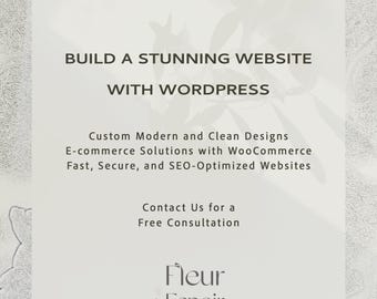 Custom WordPress Website Design, Responsive and SEO Optimized