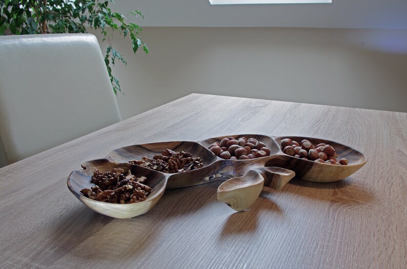 Wooden Fruit Nuts Tray/ Walnut Tray/decorative Platter Etsy