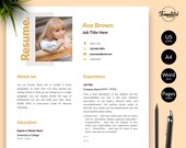 Elegant Resume Template, Cover Letter, CV Design (Word & Pages)