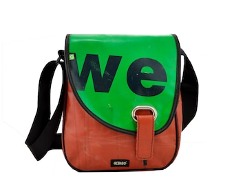 Lona para camión reciclada COCO, lona para cámara de aire, bolsa para cámara de aire, hecha a mano, vegana