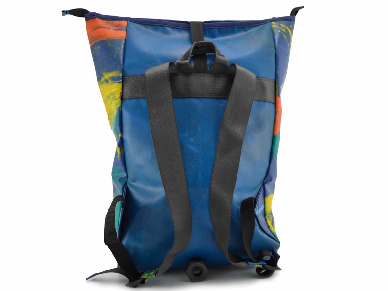 Truck Cover Tarp Tarpaulin Seatbelt Upcycled Backpack Rucksack Etsy