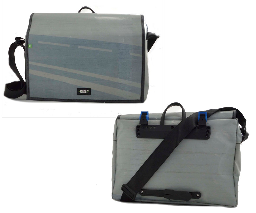 Recycled Upcycled Tarpaulin Truck Tarp Lorry Cover Laptop Bag Bicycle