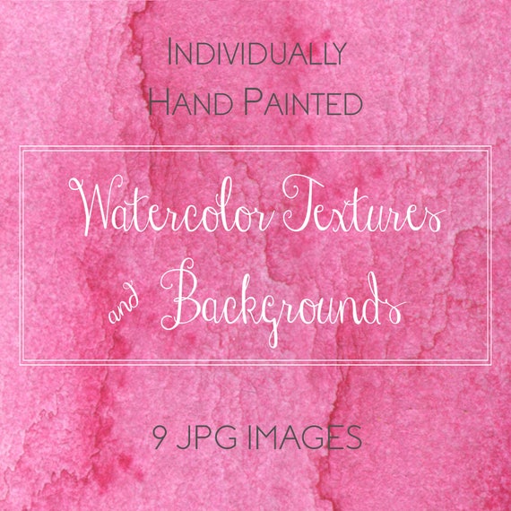 Rosa Rosa Aquarell Hintergrunde Rosa Aquarell Aquarell Logo Etsy