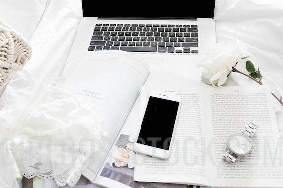 Minimal Magazines Styled Stock Photo Iphone Mockup Digital Etsy