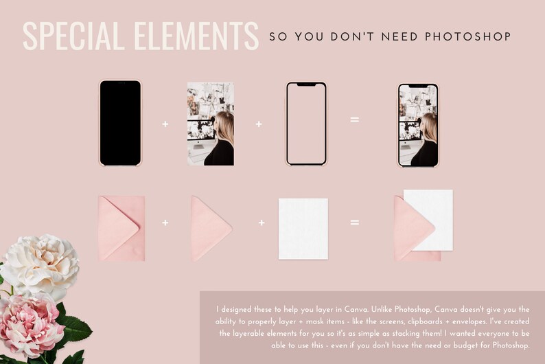 Download Rose Gold Product Mockups Scene Creator Canva iPhone | Etsy