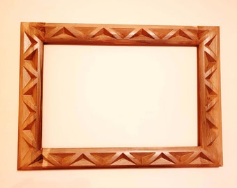 Wooden Picture Frame, Wooden Photo Frame, Carved Photo Frame 5x8, Picture Frame 8x10, Wooden Carved Frame, Wedding Photo Frame, 6x8, 7x9