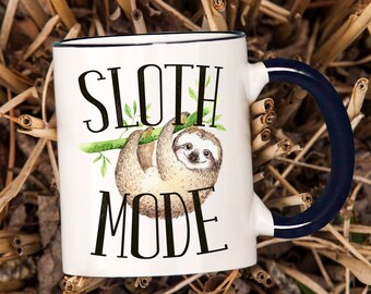 Sloth Mug, Sloth Coffee Mug, Sloth Gift, Funny Sloth Mug, Sloth Coffee Cup, Funny Sloth Gift, Cute Sloth Mug, Sloth Mode, Mug - Item 6090