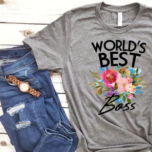 Boss Shirt, Boss T Shirt, Boss TShirt, Funny Boss, Boss's Day Gift, Gift for Boss, Boss Gift, Shirt for Boss, World's Best Boss - Item 6080