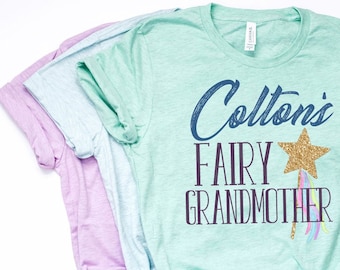 Fee Großmutter, Großmutter Shirt, Großmutter Geschenk, Großmutter T-Shirt, Fee Großmutter Shirt, Bella Canvas Unisex - Artikel 7198