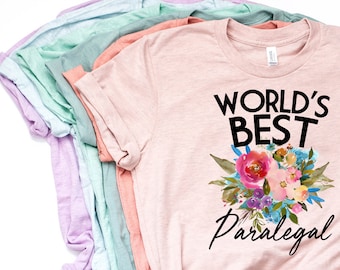 Paralegal, Paralegal Shirt, Paralegal Geschenk, Legal Assistant, Paralegal TShirt, Paralegal T Shirt, World es Best Paralegal - Artikel 7063