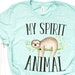 Sloth T Shirt Sloth Shirt Sloth Spirit Animal Sloth Spirit | Etsy