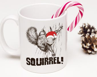 Christmas Movie Mug, Christmas Coffee Mug, Christmas Movie, Funny Squirrel, Christmas Coffee Mug, Holiday Mug, Holiday Movie - Item 4034