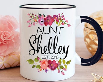 Aunt Mug, Aunt Gift, Gift for Aunt, Aunt Coffee Mug, New Aunt Mug, Aunt to Be Gift, New Aunt Gift, Aunt to Be Mug, New Aunt Gift - Item 6071