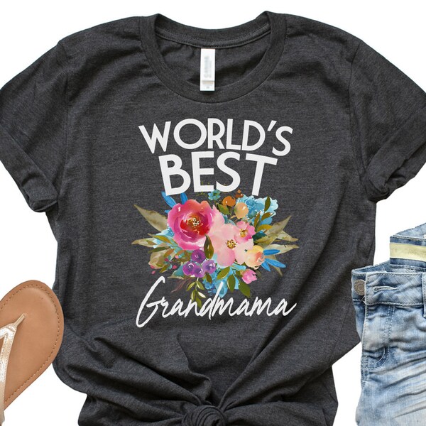 Meilleure grand-mère du monde, T-shirt de grand-mère, chemise de révélation de grossesse, t-shirt de grand-mère, chemise de grand-mère, révélation de bébé, cadeau de grand-mère - Article 6082