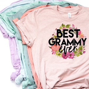 Best Grammy Ever, Grammy Shirt, Grammy Shirt, Grammy Gift, Grammy T Shirt, Grammy TShirt, Grammy, Pregnancy Reveal, Bella Canvas - Item 6062